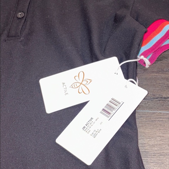 NEW Johnny Was Bee Active Polo Golf Dress Black/Pink Size XS - Picture 10 of 13